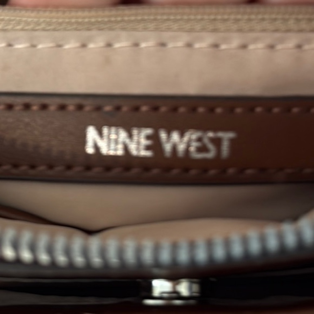 Nine West Floral Crossbody Bag - Brown and Pink - Picture 7 of 10